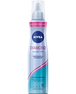 Nivea Diamond Пяна за коса Volume Care, 150 ml