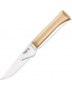 Нож за сирена с вилица Opinel -  12.5 cm, бук