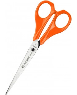 Ножица Kangaro - EL-73, 18.5 cm, оранжеви дръжки