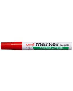 Перманентен маркер Uniball на маслена основа – Червен