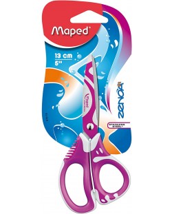 Ножица Maped Zenoa Fit - 13 cm, розова