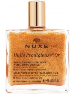 Nuxe Huile Prodigieuse Сухо масло със златисти частици, 50 ml