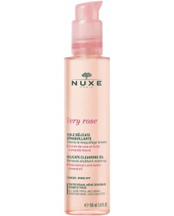 Nuxe Very Rose Деликатно почистващо олио, 150 ml