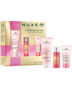 Nuxe Very Rose Комплект - Душ гел, Крем за ръце и Парфюмна вода, 100 + 50 + 30 ml