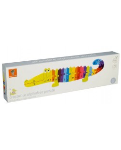 Образователен пъзел Orange Tree Toys - Крокодил, английската азбука