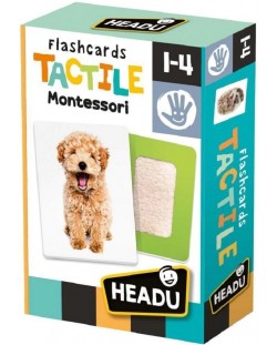 Образователни флаш карти Headu Montessori - Животни. с докосване