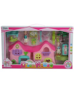 Кукленска къща Ocie - Dream House, с 2 кукли