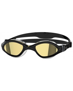 Очила за плуване Zoggs - Tiger LSR+ Titanium, черни/златисти