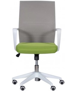 Офис стол Carmen - 7044, сив/зелен