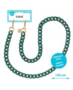 Огърлица за смартфон Zanae - Mate emerald, размер L, зелена
