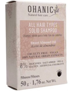 Ohanic Твърд шампоан за подхранване и блясък, 50 g