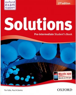 Английски език за 9 - 12. клас Solutions 2E Pre - Intermediate SB