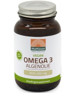 Omega-3 Algae Oil, 650 mg, 60 капсули, Mattisson Healthstyle