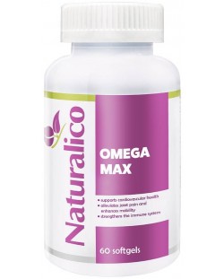 Omega Max, 60 софтгел капсули, Naturalico