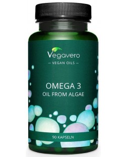 Omega 3 Oil from Algae, 90 капсули, Vegavero