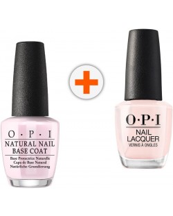 OPI Nail Lacquer Комплект - База и Лак за нокти, Sweet Heart, 2 x 15 ml