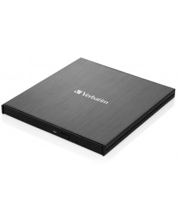 Оптично устройство Verbatim - External Slimline Blu-ray Writer, USB-C