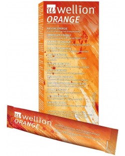 Orange Течна захар, портокал, 10 сашета, Wellion
