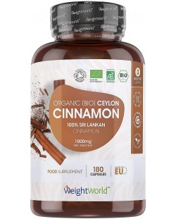 Organic Ceylon Cinnamon, 180 капсули, Weight World