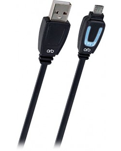 ORB кабел с LED индикатор за зареждане на PS4 контролер - 3 метра