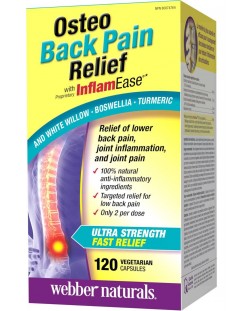 Osteo Back Pain Relief, 120 веге капсули, Webber Naturals