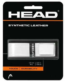 Основен грип за тенис ракета HEAD - Synthetic Leather, бял