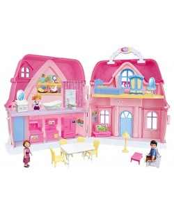 Къща за кукли Ocie - Dream House, с кукли и мебели