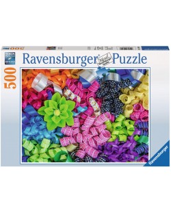 Пъзел Ravensburger от 500 части - Цветни панделки