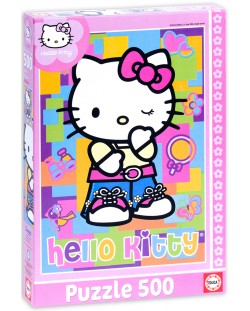 Пъзел Educa от 500 части - Hello Kitty