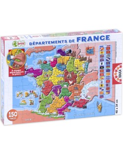 Пъзел Educa от 150 части - Карта на Франция