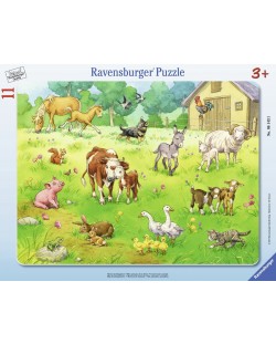 Пъзел Ravensburger от 11 части - Моите любими животни