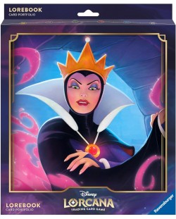 Папка за съхранение на карти Disney Lorcana The First Chapter: 10 Page Portfolio - The Evil Queen