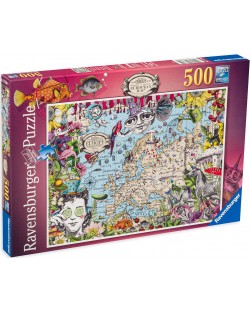 Пъзел Ravensburger от 500 части - Географски карти