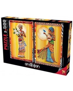 Пъзел Anatolian от 2 x 500 части - Африканки