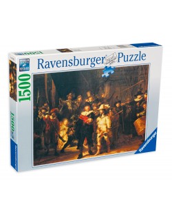 Пъзел Ravensburger от 1500 части - Нощна стража, Рембранд