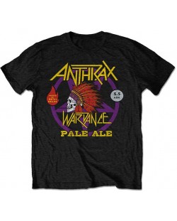 Тениска Rock Off Anthrax - War Dance Paul Ale World Tour 2018, черна