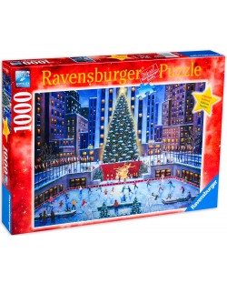 Пъзел Ravensburger от 1000 части - Коледна елха в Ню Йорк