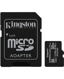 Карта памет Kingston - Canvas Select Plus, 32GB, microSD + адаптер