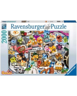 Пъзел Ravensburger от 2000 части - Октоберфест с Гелини