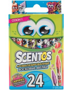 Пастели Scentos - ароматизирани, 24 цвята