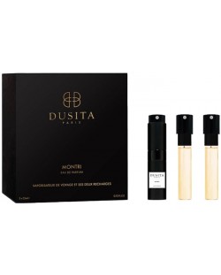 Parfums Dusita Парфюмна вода Montri Travel Size + 2 пълнителя, 3 x 7.5 ml