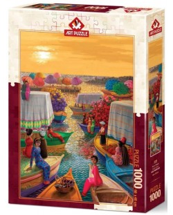 Пъзел Art Puzzle от 1000 части - Цветното пристанище