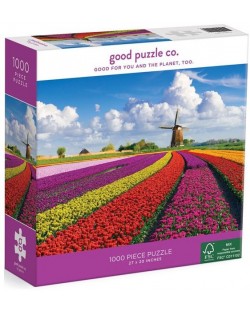 Пъзел Good Puzzle от 1000 части - Цветя в Холандия