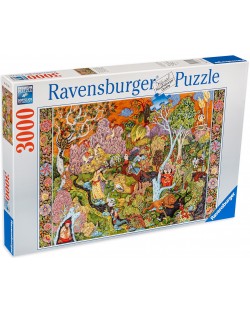 Пъзел Ravensburger от 3000 части - Градината на слънчевите знаци