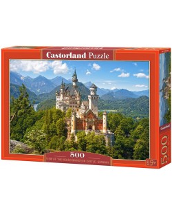 Пъзел Castorland от 500 части - Изглед към замъка Нойшванщайн, Германия