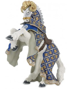 Фигурка Papo The Medieval Era – Конят на рицаря на Синия овен