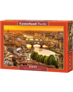 Пъзел Castorland от 1000 части - Мостовете на Флоренция