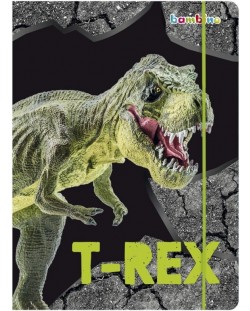Папка с ластик Bambino Premium T-Rex - A4