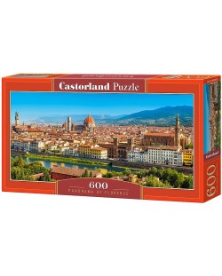 Панорамен пъзел Castorland от 600 части - Флоренция