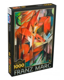 Пъзел D-Toys от 1000 части – Лисиците, Франц Марк